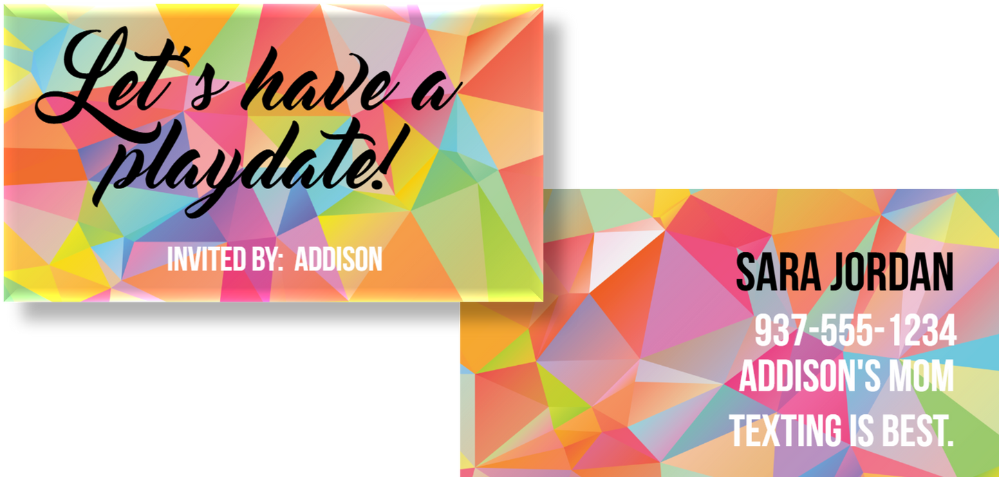 Mini Mingle Card  -  The Addison (100 cards)